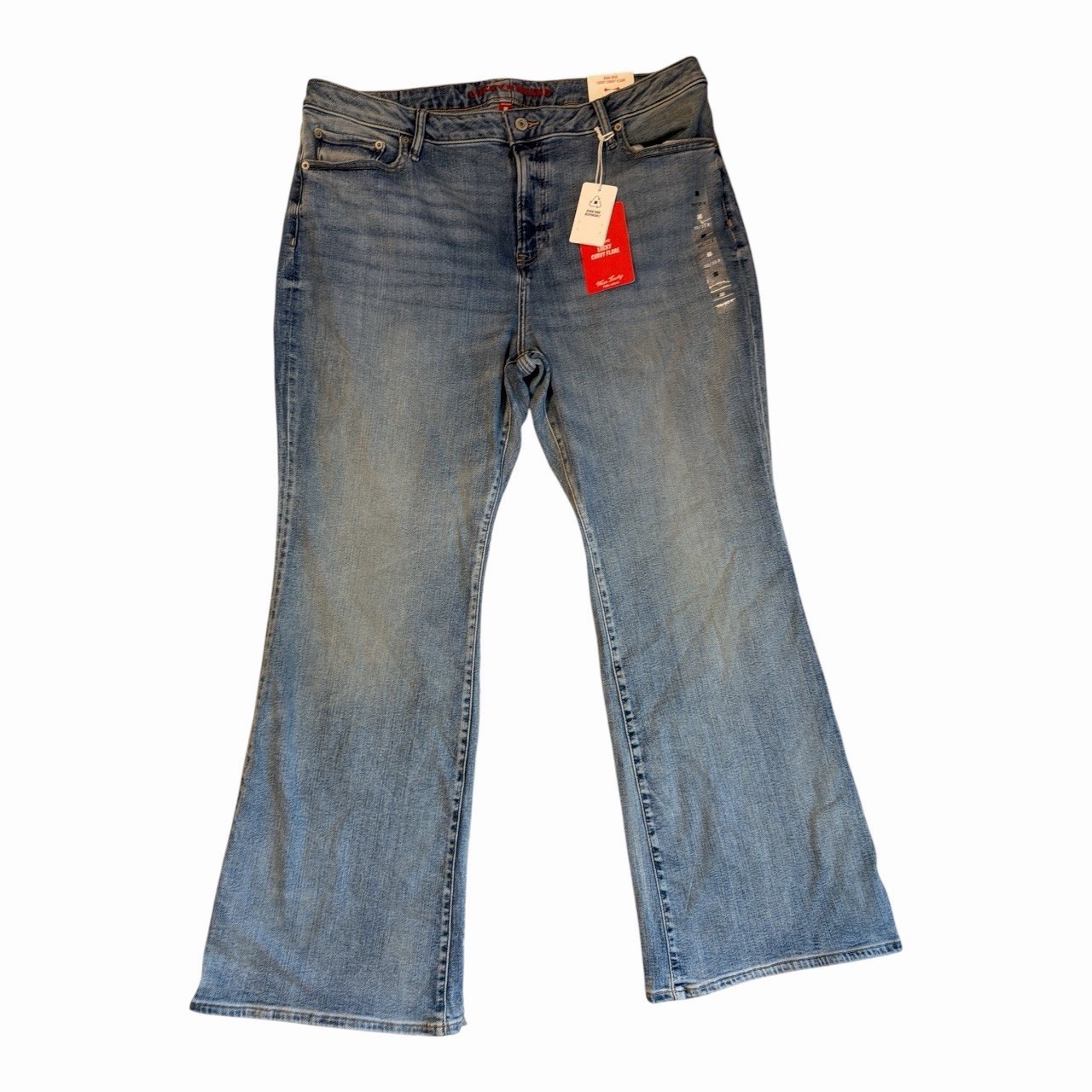 Lucky Brand High Rise Curvy Flare Jeans Nwt Medium Wash Stretch Denim 20